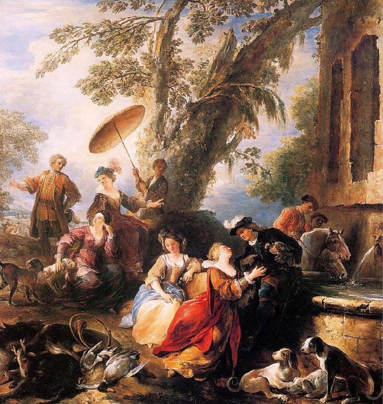 The Return from the Hunt, Parrocel, Joseph